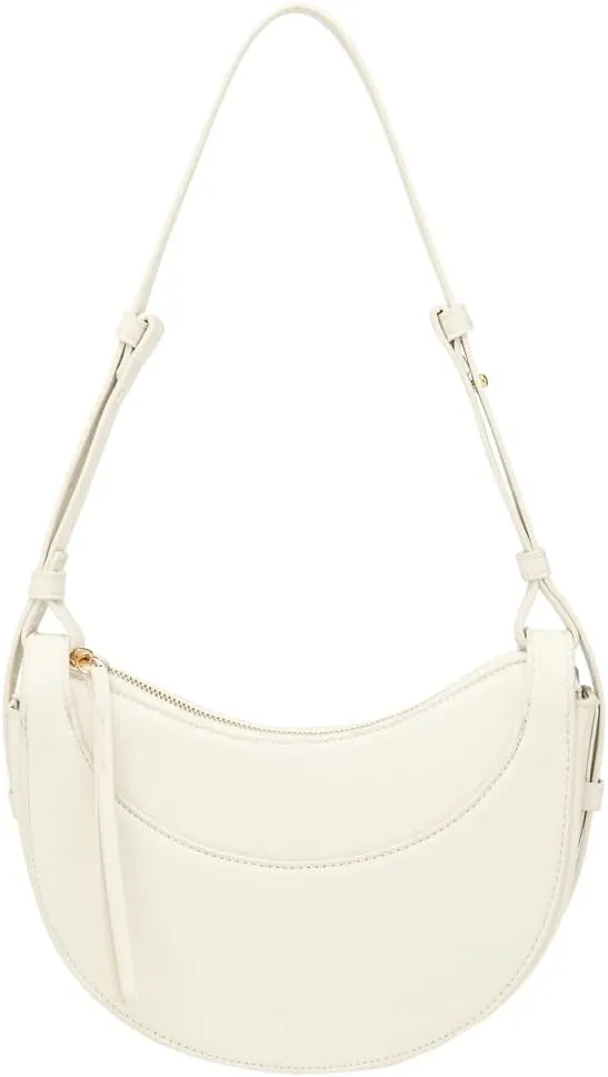 Women's Vegan Leather Shoulder Crossbody Bag Fashion Crescent Bag Dumpling Designer Clutch Purse Satchel