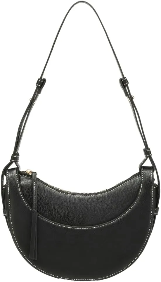 Women's Vegan Leather Shoulder Crossbody Bag Fashion Crescent Bag Dumpling Designer Clutch Purse Satchel