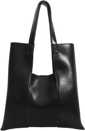 Womens Vintage Shoulder Bags Large Top Handle Satchel Fashion Handbags PU Leather Tote Purse Working Bags