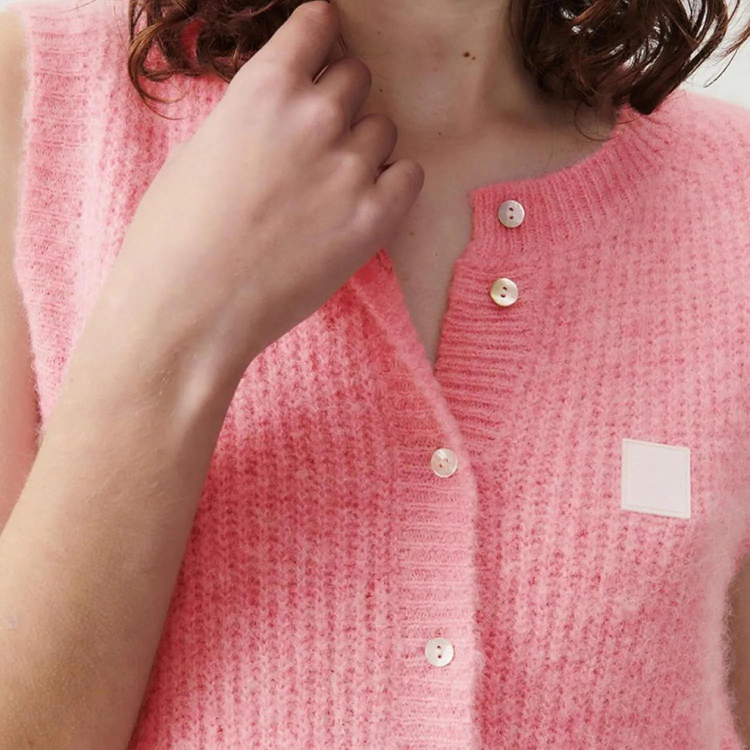Y2k Girls Summer Knitted Vest Women Knitted Sweater Vest Sleeveless Button Down Ribbed Knit Cardigan Tank Top