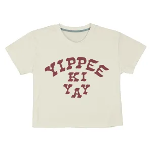 Yippee Ki Yay Crop Tee Bourbon Cowgirl