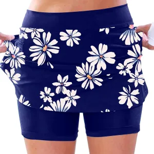 ZYXTIM Tennis Skirt for Women Athletic Skorts with Pockets Plus Size High Waist Tummy Control Stretch Quick Dry Mini Skirt