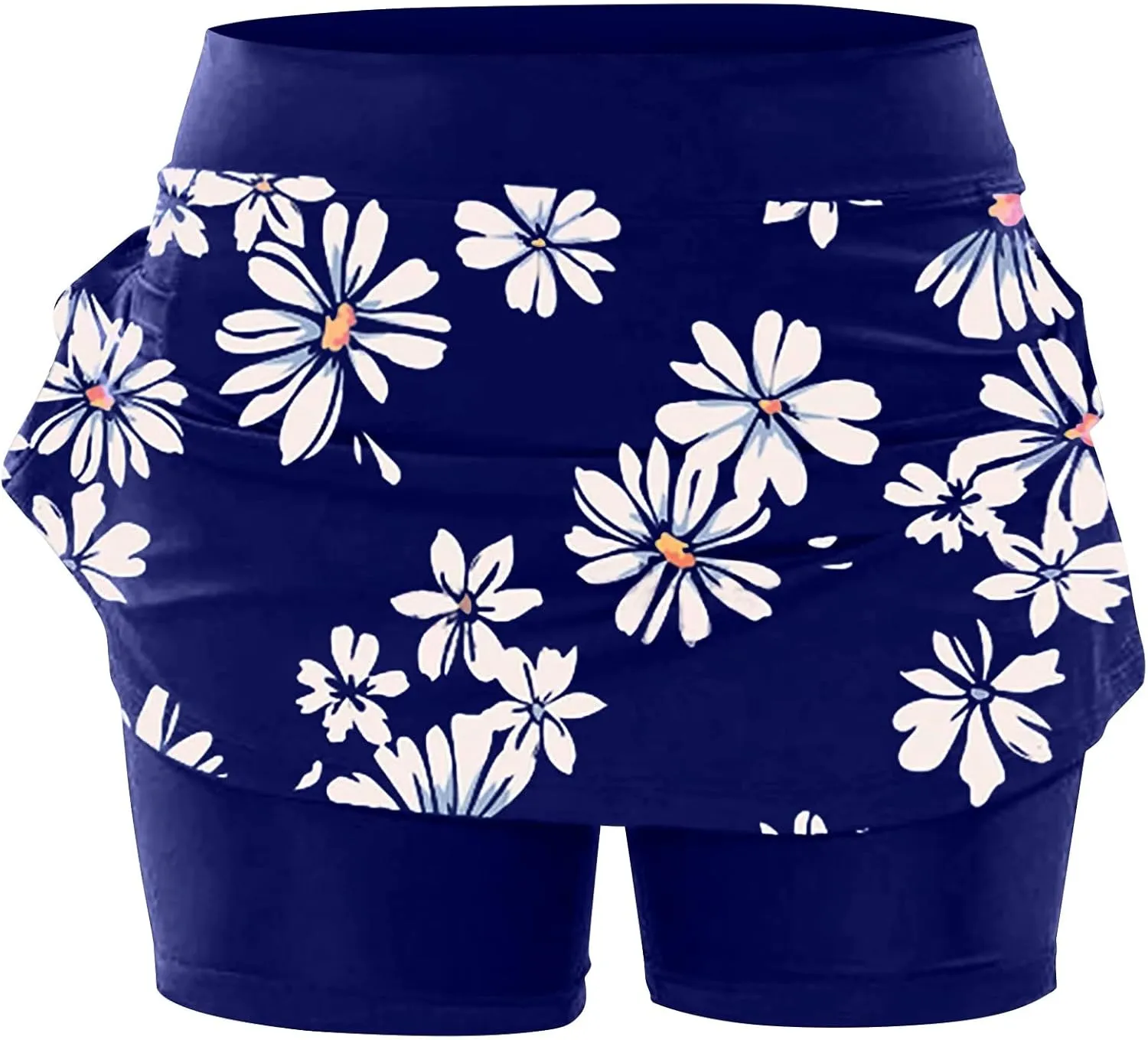 ZYXTIM Tennis Skirt for Women Athletic Skorts with Pockets Plus Size High Waist Tummy Control Stretch Quick Dry Mini Skirt